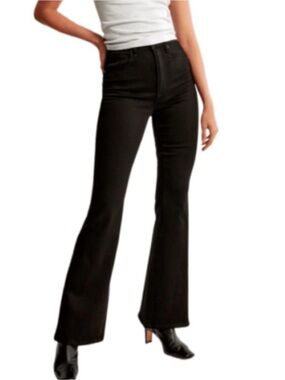 Abercrombie and Fitch the Flare Ultra High-Rise Black Jeans Denim Women’s